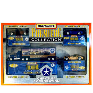 1997 Matchbox Premiere Collection Chrysler Dodge Viper Prowler Atlantic Set NIB